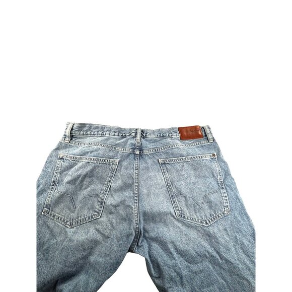 Pepe Jeans London Mens Relaxed Fit Regular Waist Denim Size 38/32 Skater Y2k Hip - Picture 7 of 10